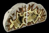 Crystal Filled Septarian Geode Bookends - Utah #184586-3